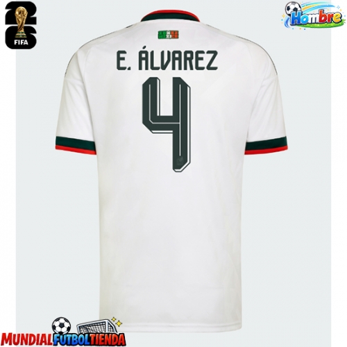 Camiseta México Edson Alvarez #4 Segunda Equipación Replica Mundial 2026 mangas cortas